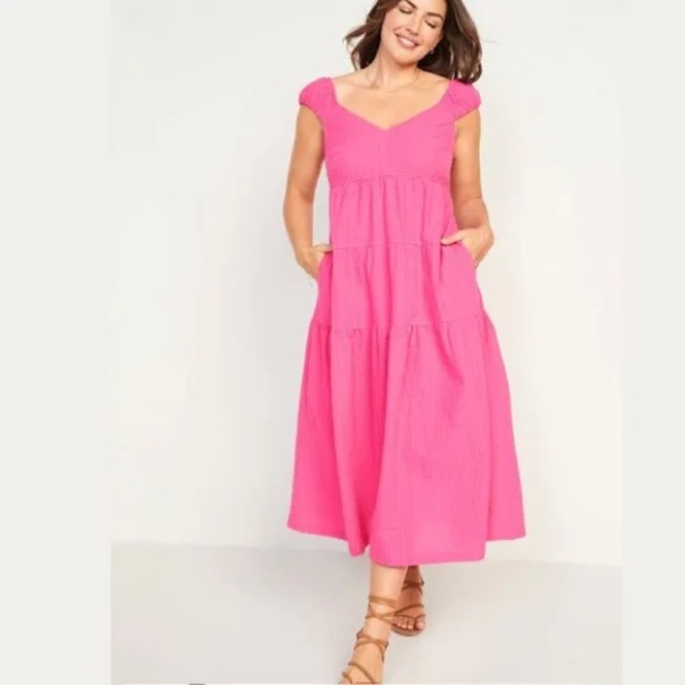 Old Navy Plus Size Pink and Blue Sundress - Bundle size XXL
